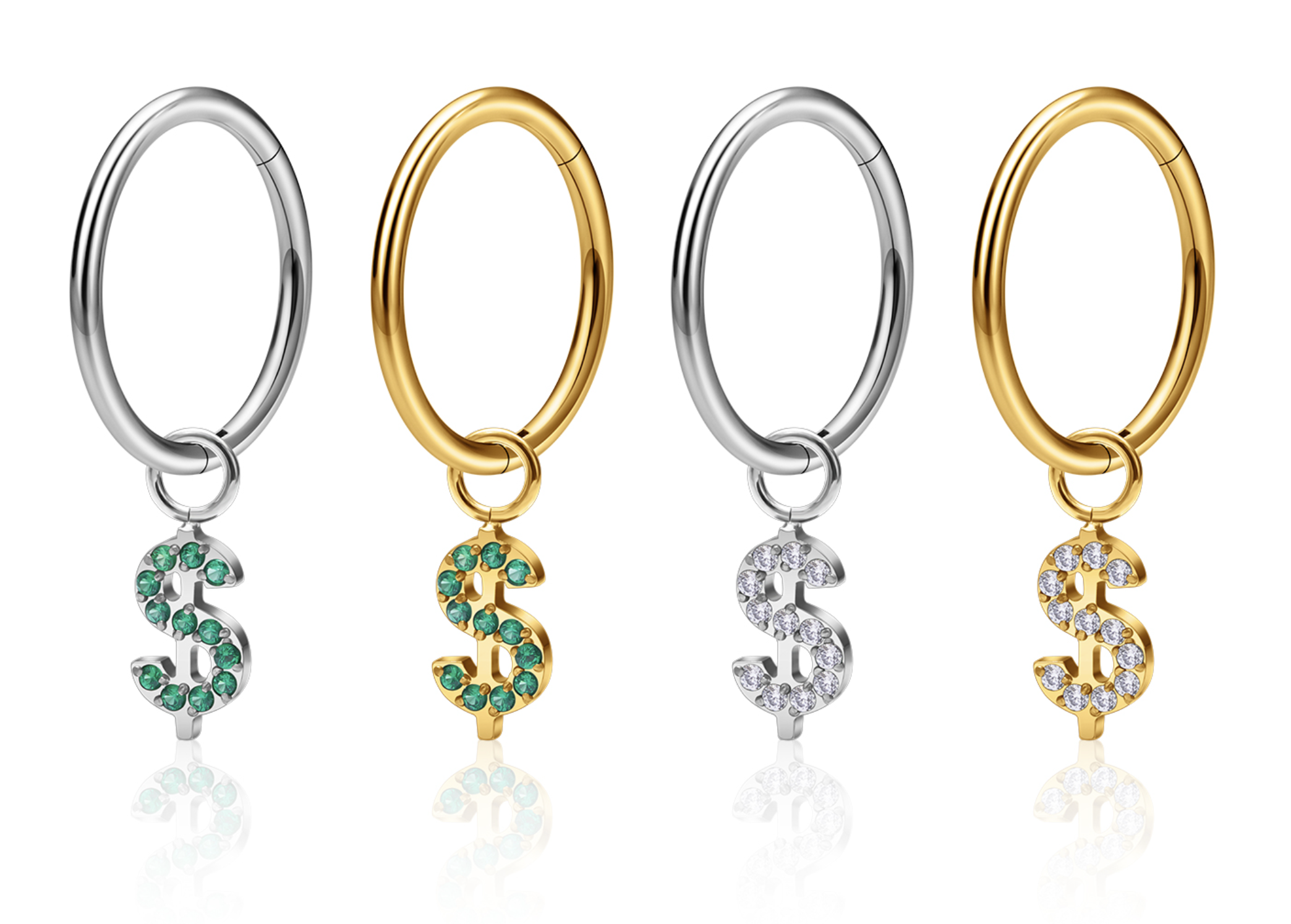 Clicker rings - hinged segment design