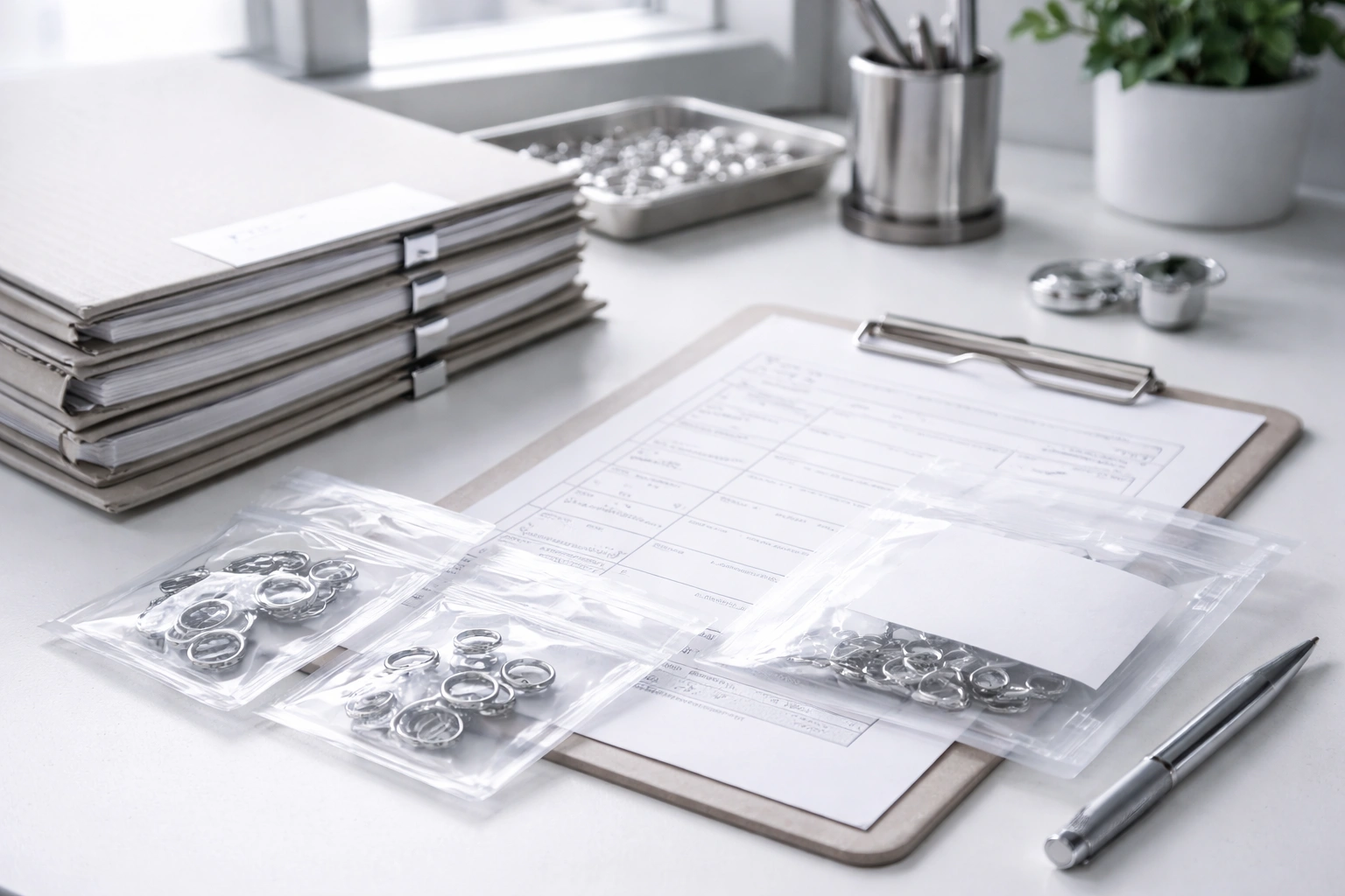 Certificate folders and QC inspection documents