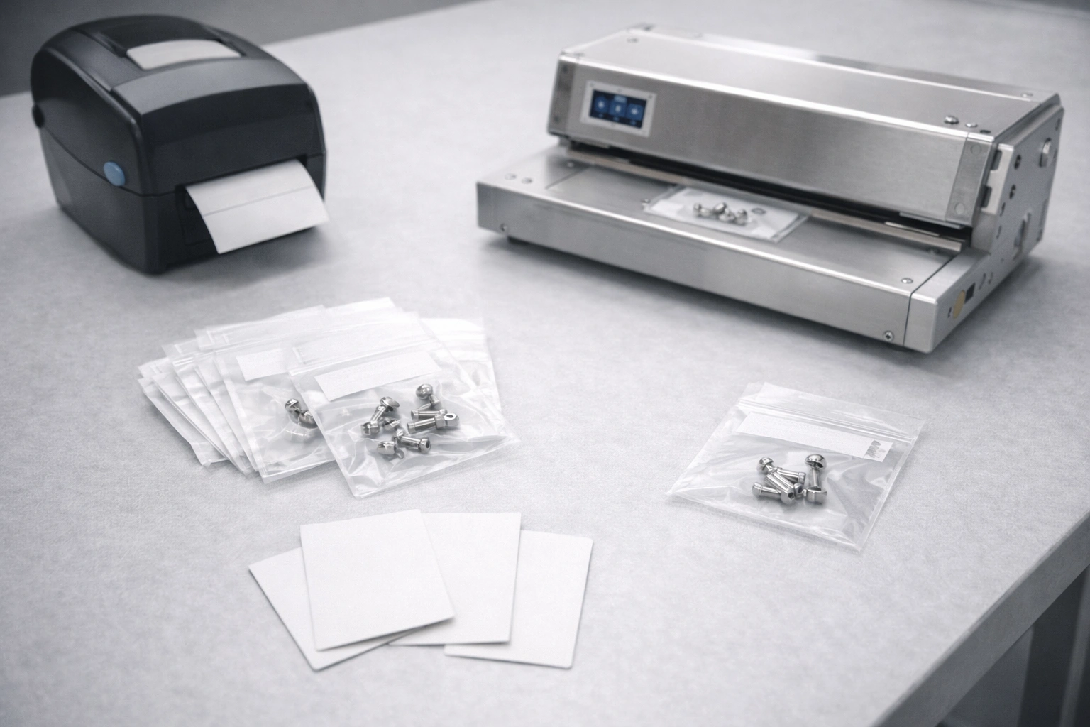 OEM packaging workstation for titanium piercing jewelry