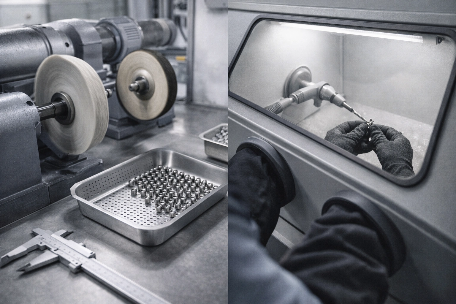 Surface finishing process for implant-grade titanium jewelry