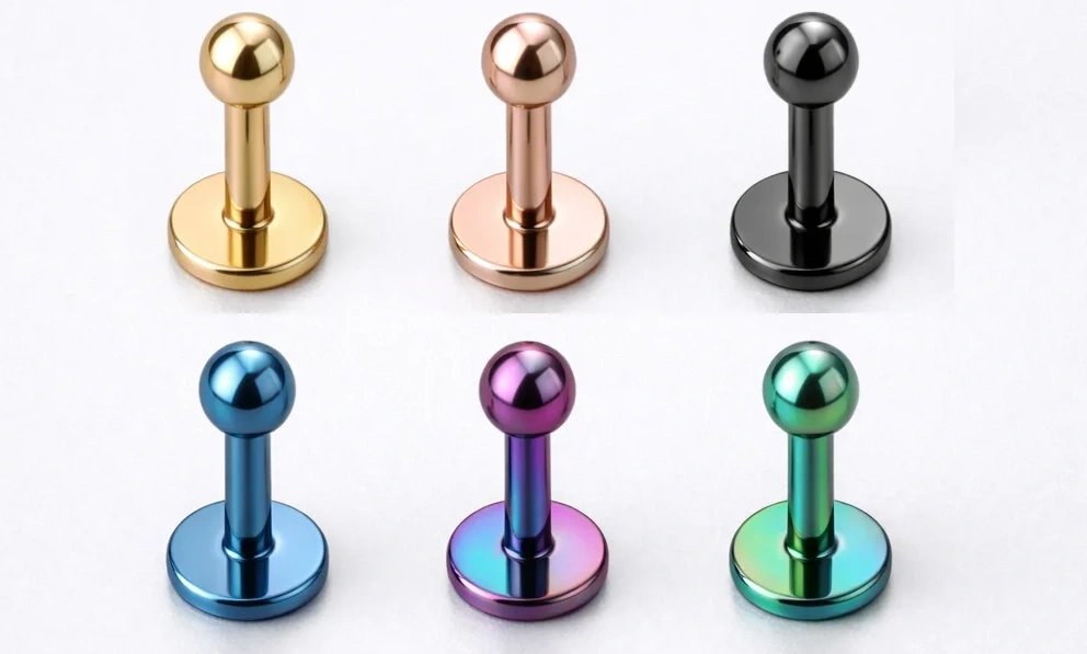 Titanium finish and color sample board